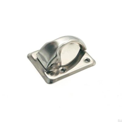 Elongated furniture handle with washer 5181 Silver