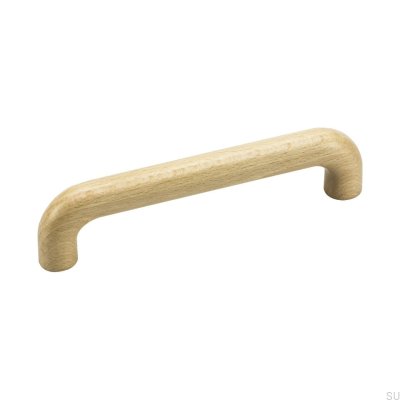 Elongated furniture handle A2 128 Wooden