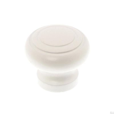 Furniture knob 9255 45 Wooden white