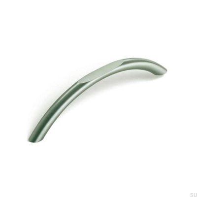 Elongated furniture handle 9060 128 Silver