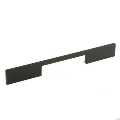 Elongated furniture handle 7571 128 Metal black