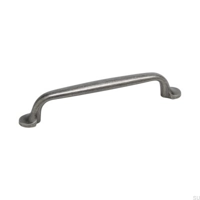 Elongated furniture handle 7032 128 Lacquered tin
