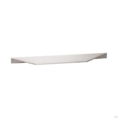 Elongated furniture handle Cutt 192/320 Aluminum Silver