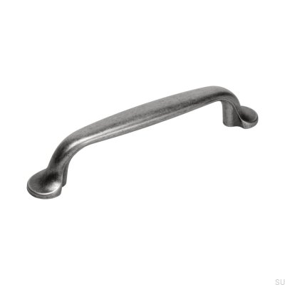 Elongated furniture handle 7032 96 Tin Lacquered