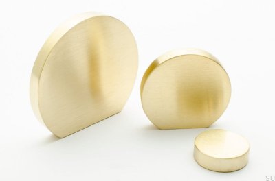 Furniture knob Globe 20 Brass Brushed Unpainted