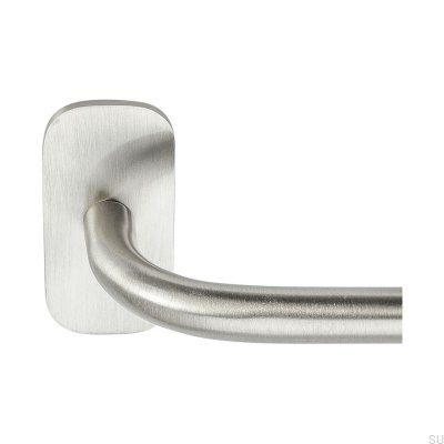 Solid Silver brushed towel rail