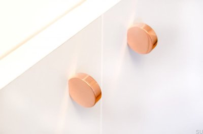 Furniture knob Globe 20 Polished Copper Unpainted