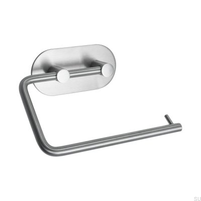 Base 100 classic toilet paper holder, brushed steel