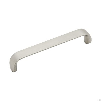 Time 128 furniture handle, brushed silver