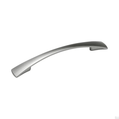 Oblong furniture handle Smögen 128 Silver