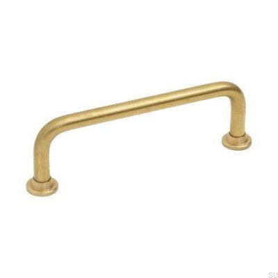 Elongated furniture handle 1353 96 Brass Unpainted