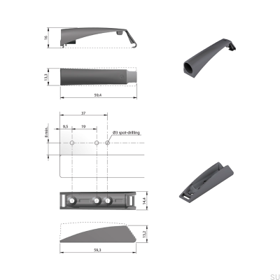 K-Push 20 mm bumper with a white shock absorber