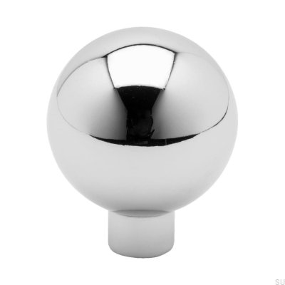 Furniture knob 8322 Silver Polished chrome