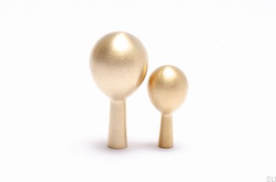 Drop 56 Gold Brass Wall Hanger Brushed Unlacquered