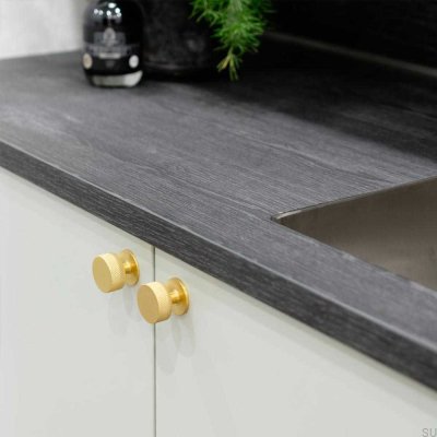 Furniture knob Crest 32 Brushed gold
