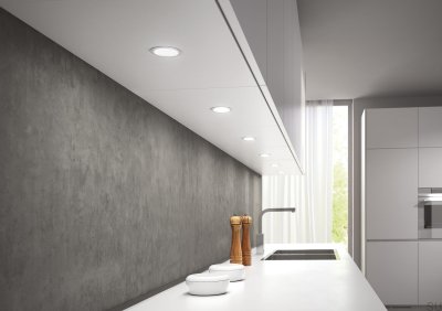 LED spotlight Atom 2700K 24V/3W Silver