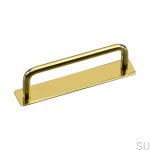 Zdjęcie przedstawia uchwyt meblowy podłużny z podstawą z serii  Royal Deluxe od Beslag Design