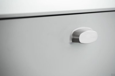 Pharma 64 Recessed Furniture Handle Silver Brushed