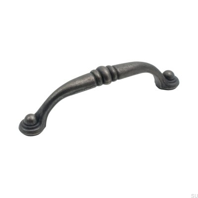 Elongated furniture handle 8443 96 Antique black