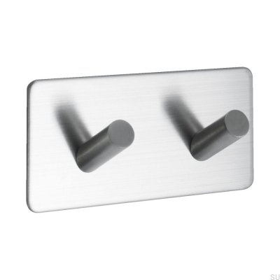 Base 200-2 wall hanger Brushed steel