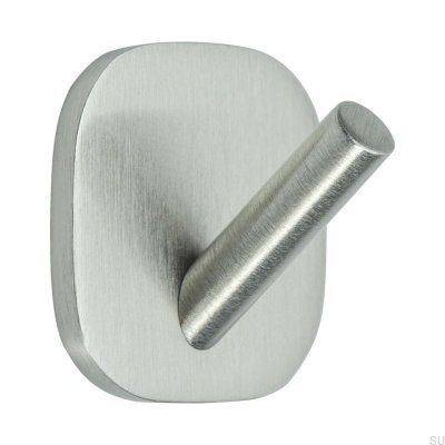 Solid wall hanger 1 Brushed silver
