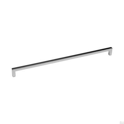 Elongated furniture handle 0143 320 Polished chrome