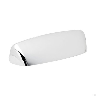 Shell furniture handle Toronto 96 Silver Polished Chrome