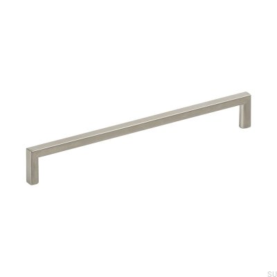 Long furniture handle Soft 192 Brushed silver