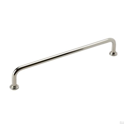 Elongated furniture handle 1353 192 Polished nickel