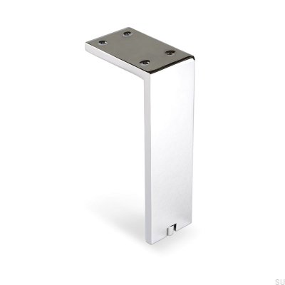 Furniture leg Fonda 200 Polished chrome