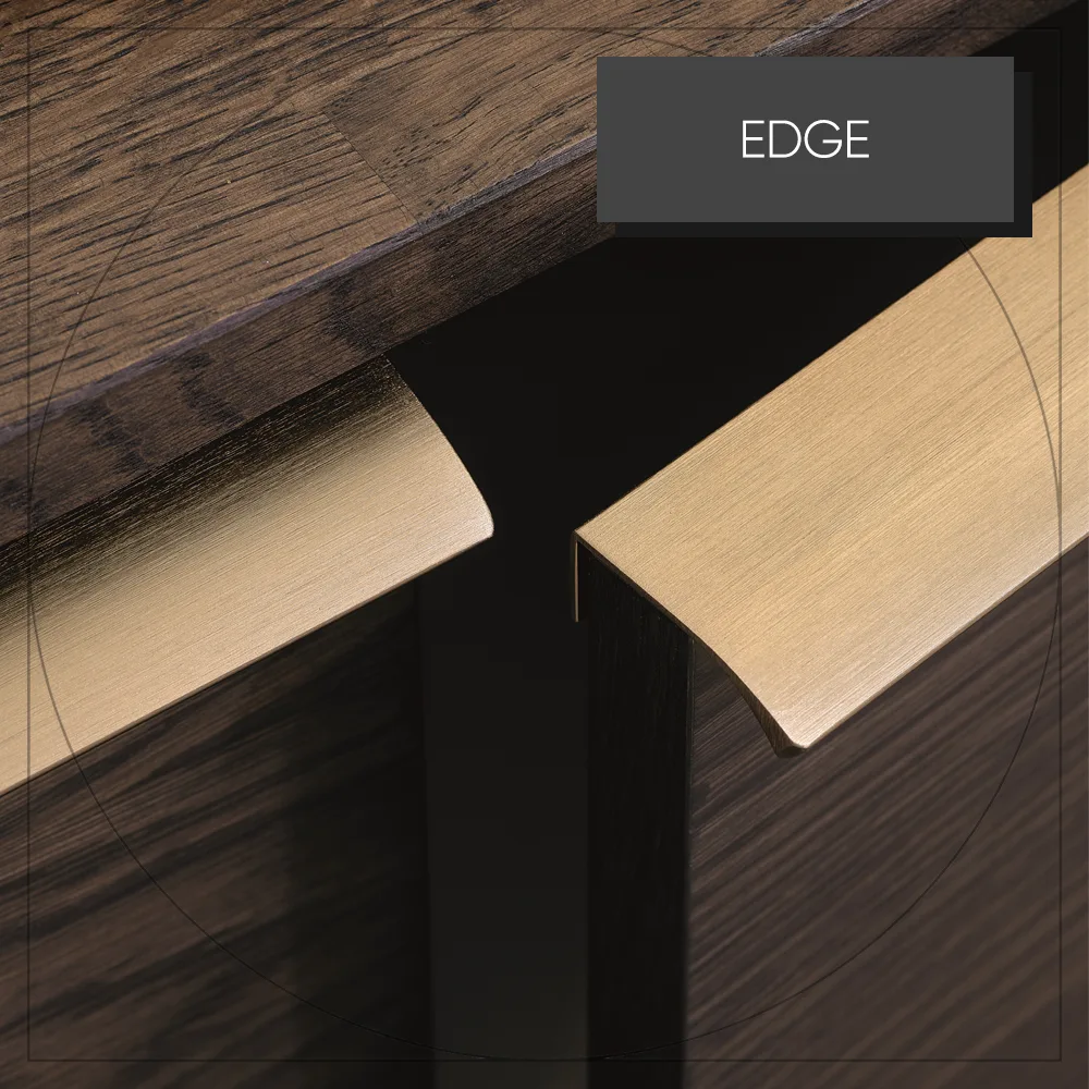 Modern minimalistic profiles assembled on the edge