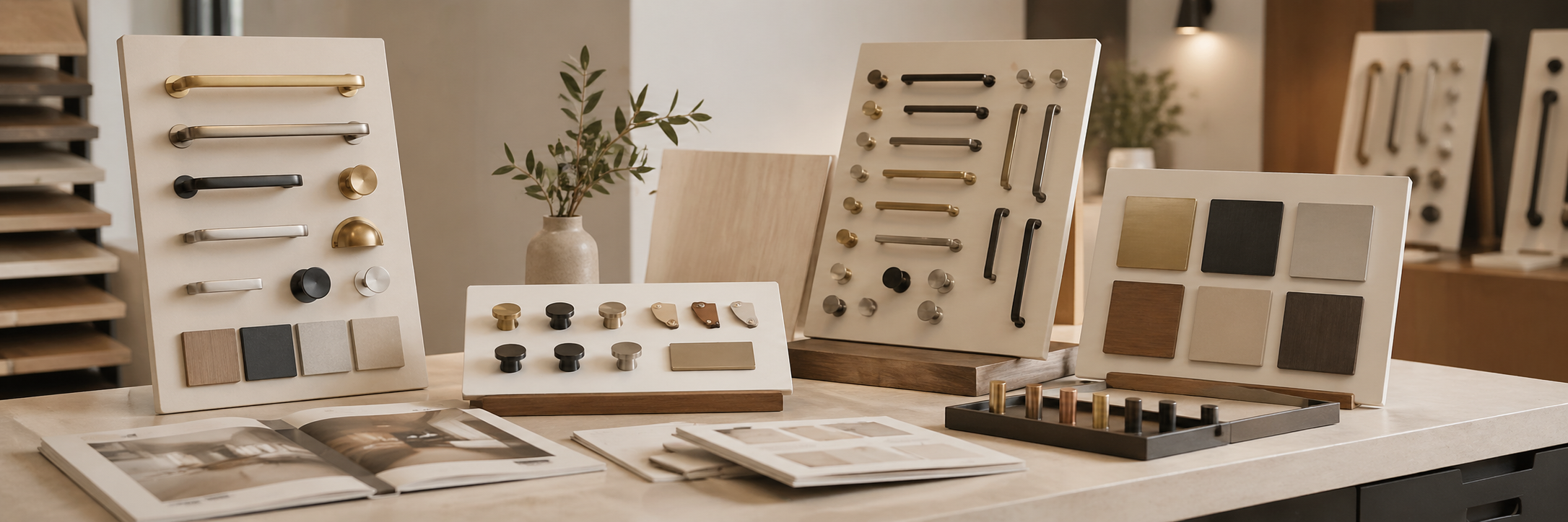Scandinavian Handles displays and samples