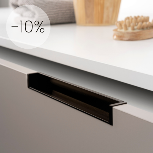 recessed handles