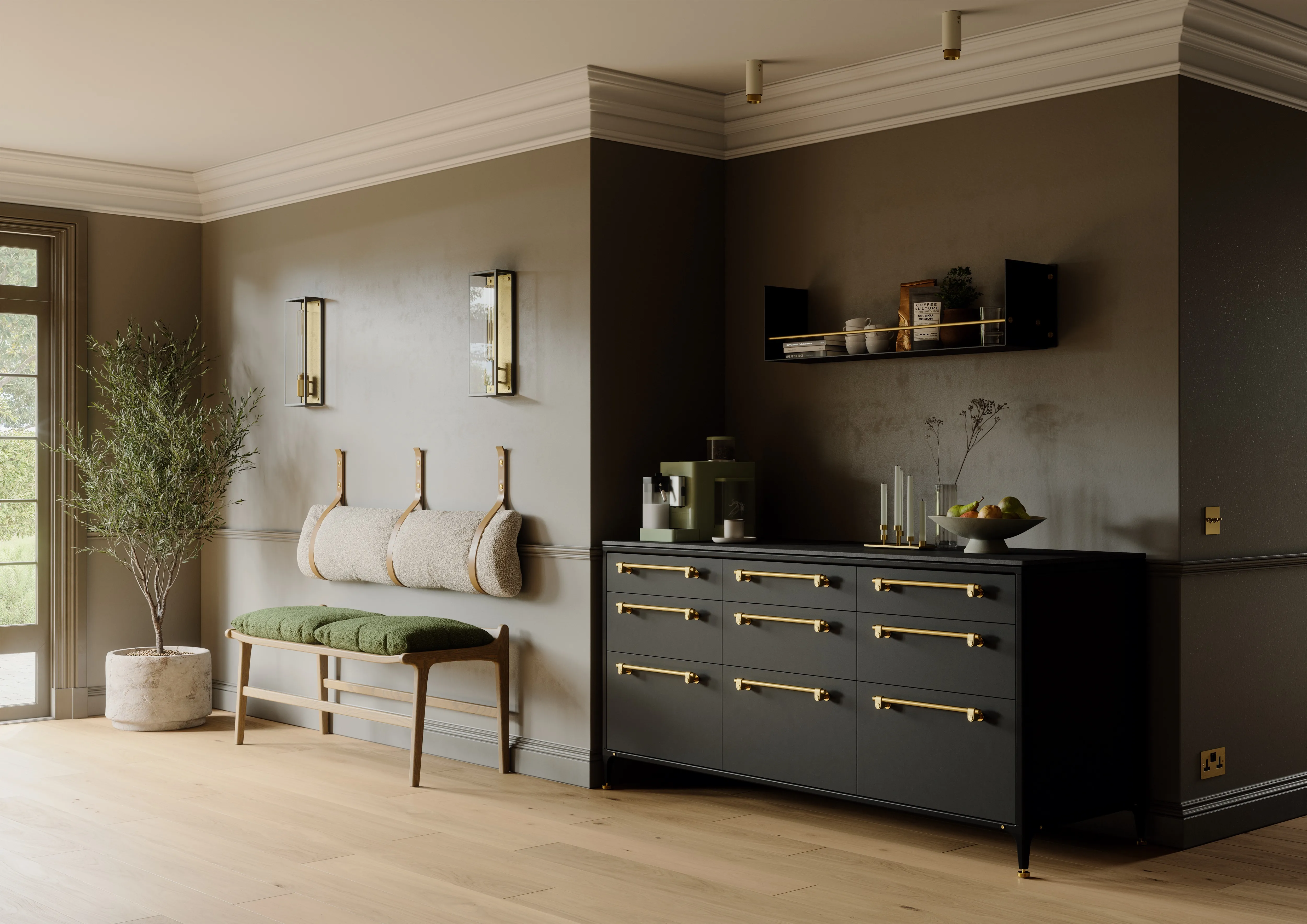 Interior styled with Skandynawskie Uchwyty handles and accessories